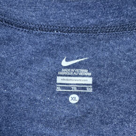 Xavier Musketeers Shirt Womens Extra Large NIKE Touch Down Tee Blue White V Neck - Picture 4 of 10